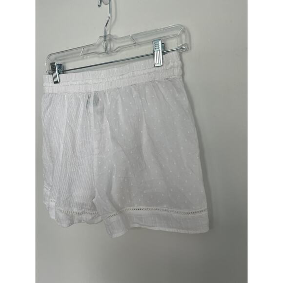 Joie White Cotton Embroidered Shorts Women Small Tassel Trim Boho Summer - Picture 7 of 7